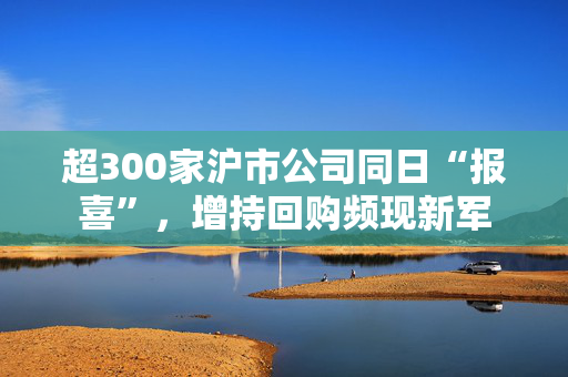 超300家沪市公司同日“报喜”，增持回购频现新军