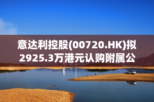 意达利控股(00720.HK)拟2925.3万港元认购附属公司Dakota RE II的新股份