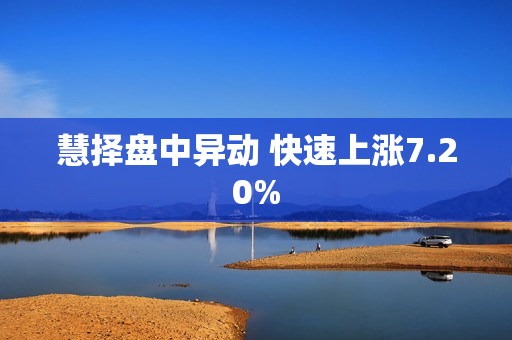 慧择盘中异动 快速上涨7.20% 第1张
