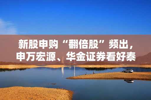 新股申购“翻倍股”频出，申万宏源、华金证券看好泰鹏智能、夏厦精密、康希通信投资价值！注意控制风险，不可盲目追高或跟风！ 第1张