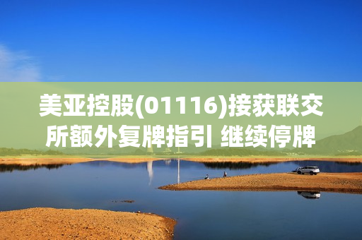 美亚控股(01116)接获联交所额外复牌指引 继续停牌