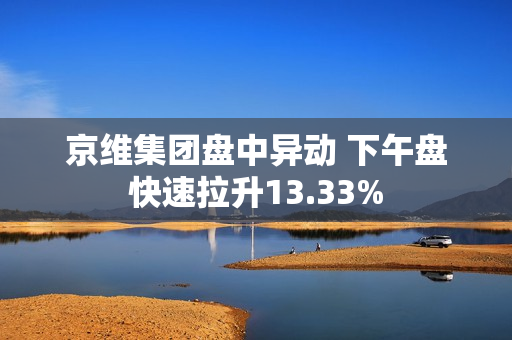 京维集团盘中异动 下午盘快速拉升13.33%