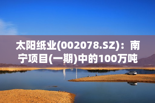 太阳纸业(002078.SZ)：南宁项目(一期)中的100万吨高档包装纸生产线和50万吨本色化学木浆生产线将于三季度进入试产阶段 第1张