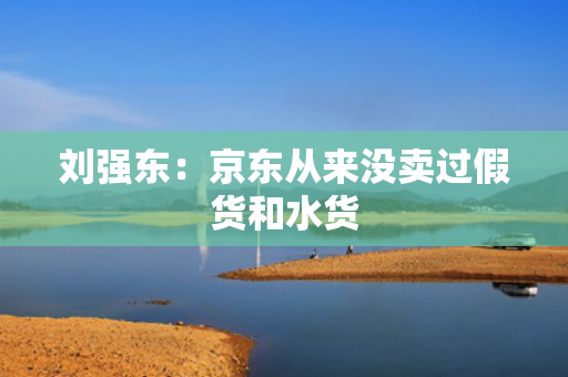 刘强东：京东从来没卖过假货和水货
