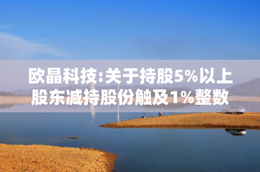 欧晶科技:关于持股5%以上股东减持股份触及1%整数倍的公告