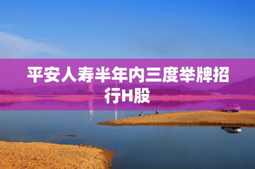 平安人寿半年内三度举牌招行H股
