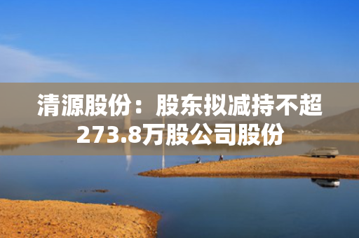 清源股份：股东拟减持不超273.8万股公司股份
