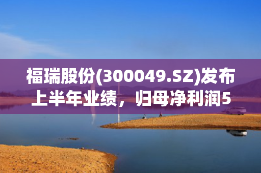 福瑞股份(300049.SZ)发布上半年业绩，归母净利润5193.4万元，下降31.09%