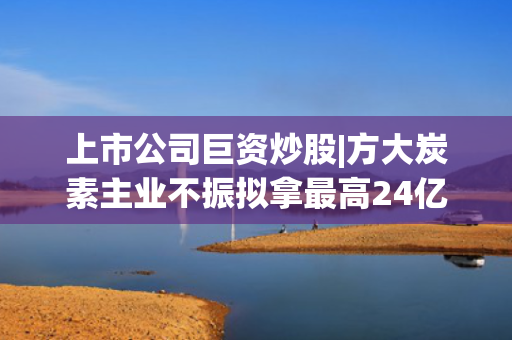 上市公司巨资炒股|方大炭素主业不振拟拿最高24亿元“炒股” 今年上半年扣非净利润预计大降95% 第1张