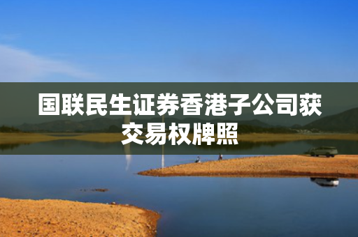 国联民生证券香港子公司获交易权牌照 第1张