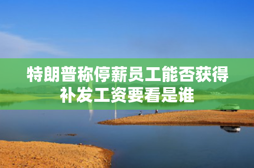 特朗普称停薪员工能否获得补发工资要看是谁 第1张