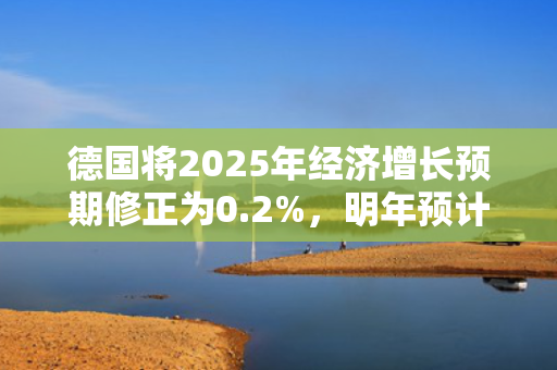德国将2025年经济增长预期修正为0.2%，明年预计升至1.3% 第1张