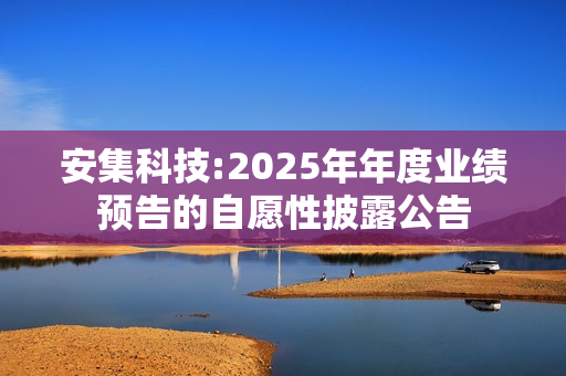 安集科技:2025年年度业绩预告的自愿性披露公告 第1张