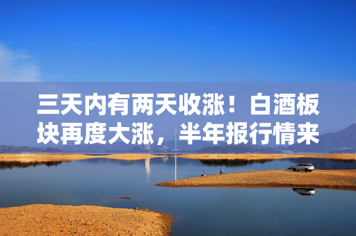 三天内有两天收涨!白酒板块再度大涨,半年报行情来了? 第1张 三天内有两天收涨!白酒板块再度大涨,半年报行情来了? 第1张