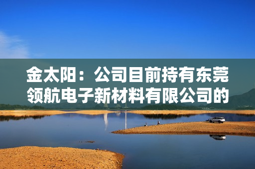 金太阳：公司目前持有东莞领航电子新材料有限公司的股权比例为30% 第1张