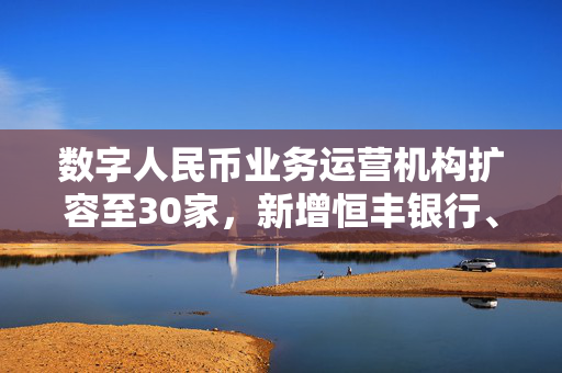 数字人民币业务运营机构扩容至30家，新增恒丰银行、渤海银行等8家