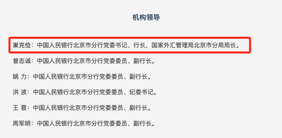 人民银行北京市分行行长人选落定 “70后”反洗钱局局长巢克俭履新