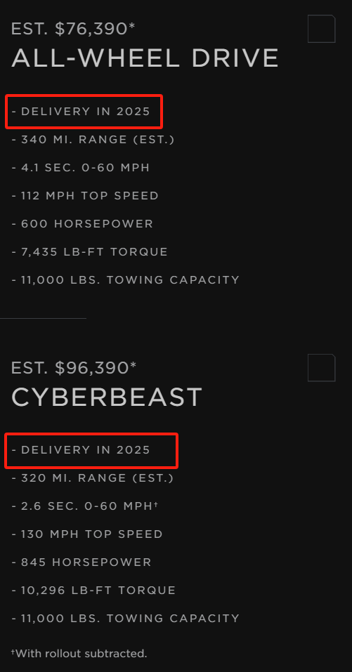 产能吃紧，特斯拉 Cybertruck 电动皮卡订单排到明年 第1张