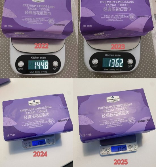 山姆经典纸面巾被曝每年减重，客服回应！ 第1张