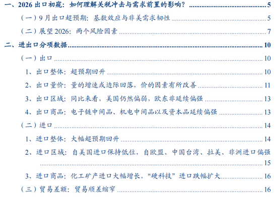 华创证券张瑜：如何理解关税冲击与需求前置的影响？9月进出口数据点评 第1张