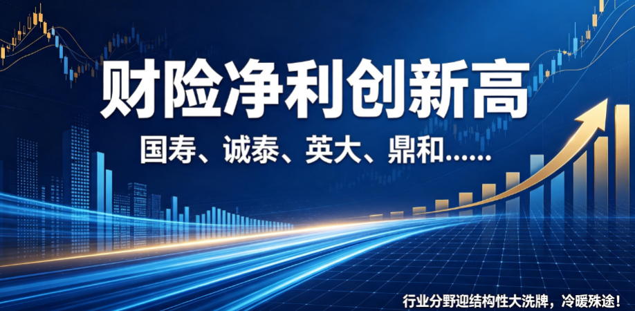 创新高|国寿、诚泰、英大、鼎和……行业净利分野，冷暖殊途！行业迎结构性大洗牌