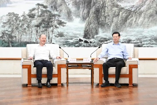 许昆林会见浦发银行董事长张为忠行长谢伟