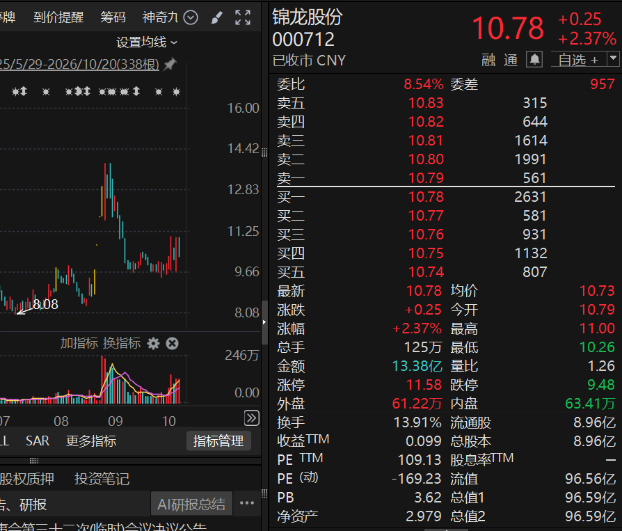000712,两大算力布局突然终止! 第1张 000712,两大算力布局突然终止! 第1张